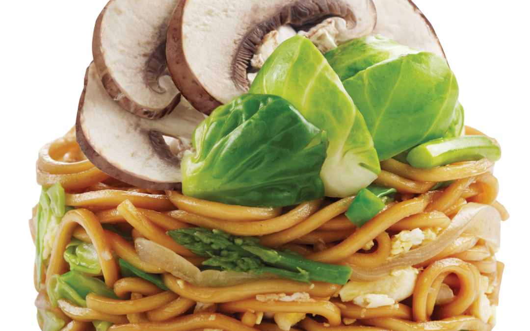 Fresh Ramen with Shiitake Mushroom & Brussels Sprout