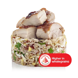 Egg Fried Rice HE with Grilled Chicken