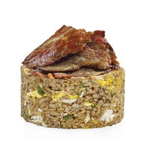 Black Pepper Fried Rice with Braised Beef