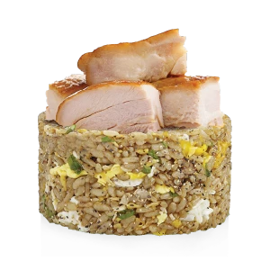 Black Pepper Fried Rice with Grilled Chicken