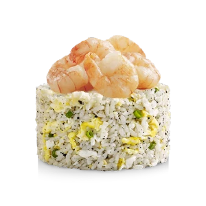Truffle Fried Rice with Seasoned Prawns